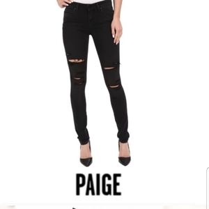 Paige Distressed / destroyed skinny jeans